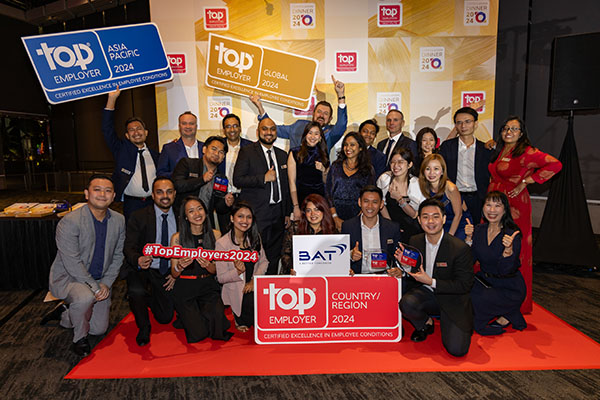 BAT Vietnam certified as a top employer in Asia-Pacific for the fourth time