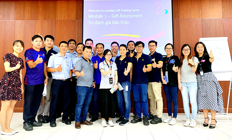 Một trong những buổi huấn luyện của dự án“Xây dựng và phát triển các tài năng cho tương lai”