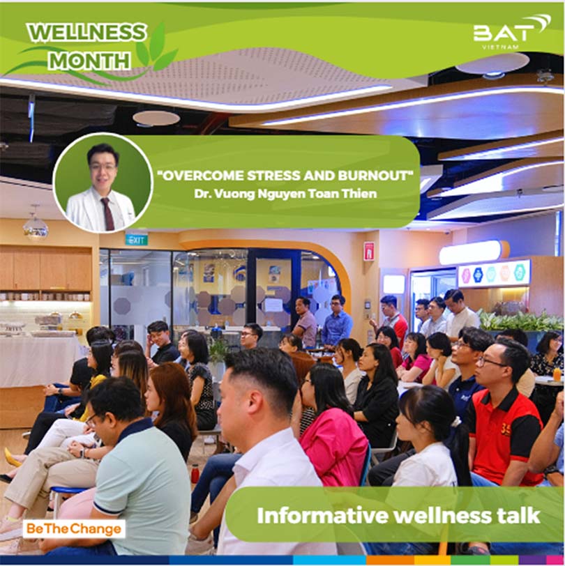 Buổi chia sẻ trong Wellness Month đã thu hút sự tham gia tích cực của nhân viên