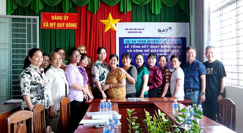  Chương trình Trao quyền cho phụ nữ của BAT gặt được những kết quả tích cực.