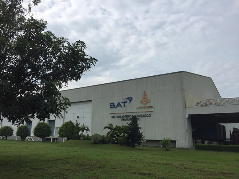 BAT- Vinataba tobacco joint venture factory in Bien Hoa, Dong Nai province implements initiatives to eliminate waste into the environment.